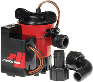 Johnson Pump Cartridge Combo Package Includes Auto Bilge Pump With Electronic Float Switch 12V