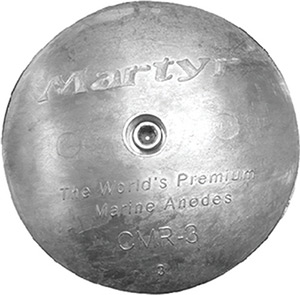 Martyr Rudder/Trim Tab Anode With Stainless Steel Allen Head