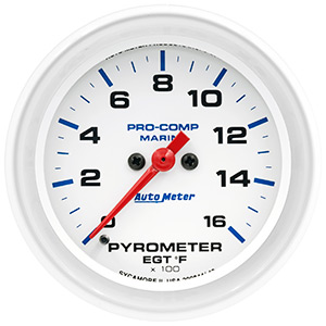 0-1600 Degree Electric Pyrometer Gauge 2-5/8"