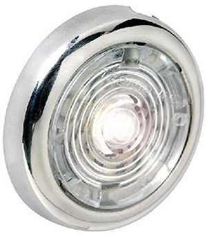 P/N SSIL10002-WH NEW MARINE/BOAT LED Courtesy Light 1 5/8" White 12V 