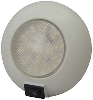 T-H Marine LED Surface Mount Dome Light With Switch 4"