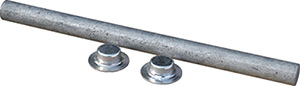 Tie Down Engineering Galvanized Roller Shaft w/Pal Nuts