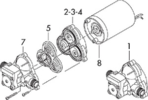 Shurflo Switch and Upper Housing for 2088/2093 Series