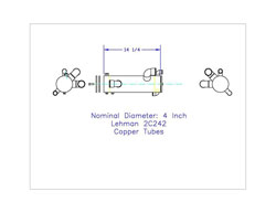 Replacement Heat Exchanger Copper 4X11.125 2P