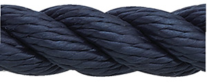 3 Strand Nylon Dockline, 3/8 x 25 Navy