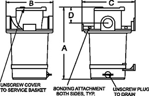 1-1/2" Strainer 304 SS Basket"