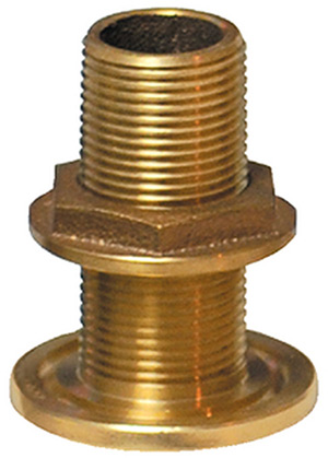 1-1/4" Thru-Hull With Nut"