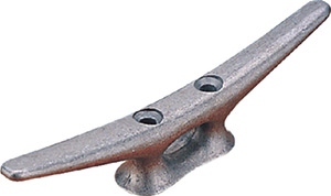 Open Base Aluminum Cleat - Flat Head, 8"