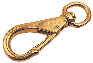 Brass Swivel Eye Snap Size-2, Carded