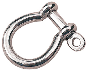 3/8" Stainless Steel Bow Shackle, Bulk"