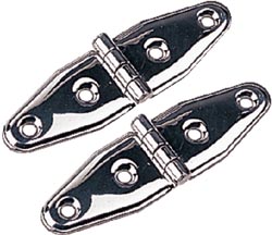 Stainless Strap Hinge 4-1/8", Pair"