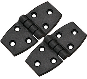 Hinge- Door Black Nylon Pair