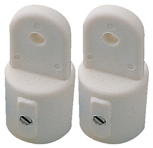 External Eye End, 7/8" White, Pair"