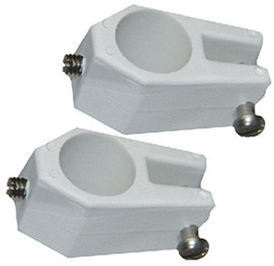 Jaw Slide, 7/8" White, Pair"