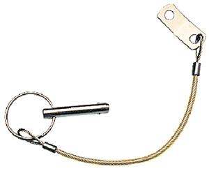 Straight Release Pin w/Lanyard