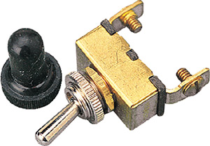 Toggle Switch On/Off--Brass