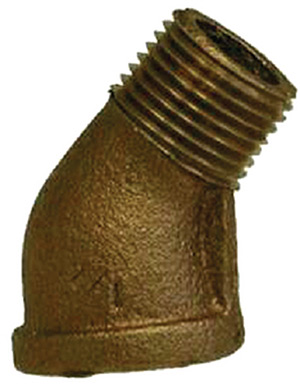 1/2" Bronze 45 Degree Street Elbow"