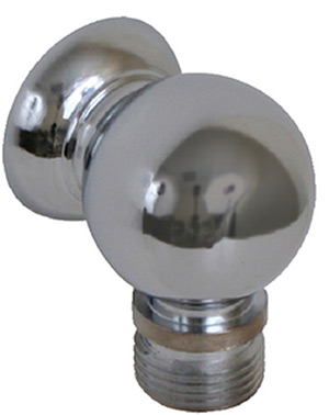 Scandvik 10003 Chrome Plated Brass Compact Bulkhead Connection For Shower Hose, 3/8" BSP-M Hose Connection"