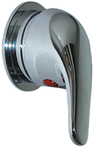 Scandvik 10479 Single Lever Shower Mixer Valve With Compact Trim Ring (Includes (3) 1/2" Hose Barb Fittings)"
