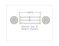 Aftercooler element, Perkins #2486 5223