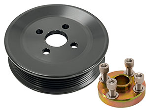 Billet Power Steering Serpentine Pulley Kit for 496 Applications - Early Model