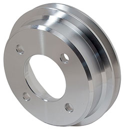 2- Groove Billet Crankshaft Pulley For Oldsmobile