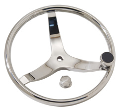 SS Sport Wheel, Knob/Nut 13.5 DIA, 1/2-20 Nut