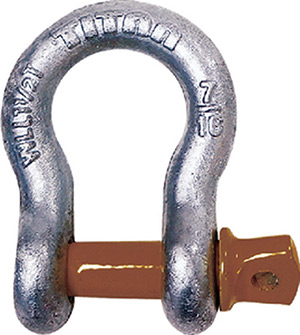 Hot Galvanized Bow Shackle, 1/2"