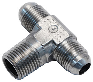 1/2 x -8 AN x -8 AN Stainless Steel Tee