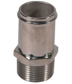 Custom Handcrafted Stainless Fitting 1-1/4" NPT X 1-1/4" Hose Straight