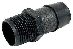 3/4" NPT x 1" Push On Hose Composite Fitting - Long