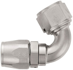 Super Nickel 120 Degree Double-Swivel AN Hose End