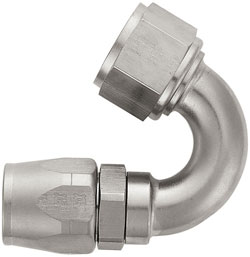 Super Nickel 150 Degree Double-Swivel AN Hose End