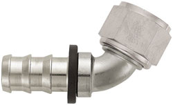 Super Nickel 60 Degree Push-On Hose End