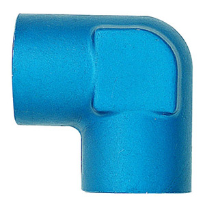 Female To Female NPT Pipe Adapters 90 Degree - Blue