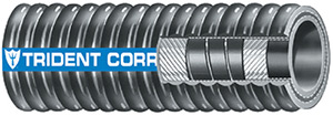 Trident Flex Corrugated Hardwall Exhaust Hose, 3-1/2" x 12.5'