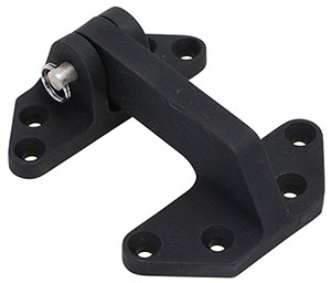 Black Anodized Aluminum Long Reach Hinge