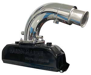 Seaward Series 6.2L, 350 Mag MPI, 350 MPI Alpha-Bravo EC  (Catalyzed-Delete) 2" Taller Exhaust System