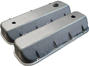 Xtreme Series Valve Covers, Satin with 3 Holes Machined