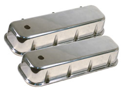 Big Block Chevy Tall Polished Plain Smooth Aluminum Valve Cover