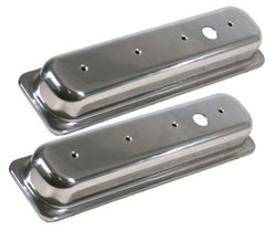 Small Block Chevy Aluminum Center Bolt Valve Covers - Stock Height