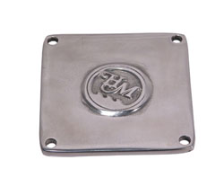 Bellhousing Inspection Hole Cover, 4-Bolt Square 3-1/2" x 3-3/8" Bolt Centers