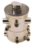 1-1/4"NPT Swirl-Away Sea Strainer With Built-In Fluid Cooler