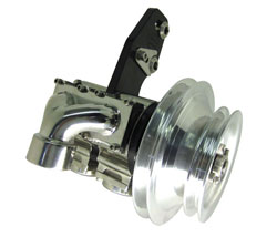 2 Stage Stainless Steel Sea Pump with 2 Groove Pulley, 1-/4” NPT Center Inlet & Dual 1” NPT Outlets