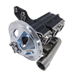 3 Stage Aluminum  Sea Pump with 1 Groove Pulley, Single 1-1/4” NPT Front Inlet & 3 Single 1”NPT Outlets