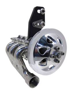 3 Stage Stainless Steel Sea Pump with 1 Groove Pulley, Single 1-1/4” NPT Front Inlet & 3 Single 1”NPT Outlets