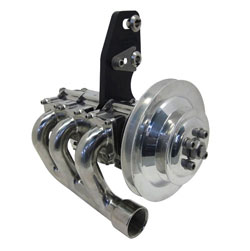 3 Stage Stainless Steel Sea Pump with 2 Groove Pulley, Single 1-1/4” NPT Front Inlet & 3 Single 1”NPT Outlets