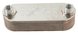 8 Plate Stainless Steel Xtreme Duty Multi-Plate Oil Cooler