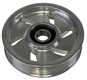 Merc EFI Ribbed Idler Pulley 4.42" Diameter