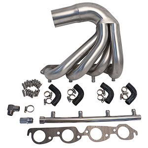 CMI 454/502 Direct Mercruiser Replacement E-Top Exhaust System, Polished